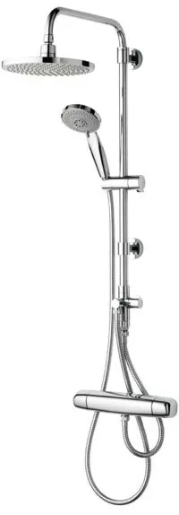 Saniscan New Waterfall dusjstangsett m/tak- og hånddusj, krom