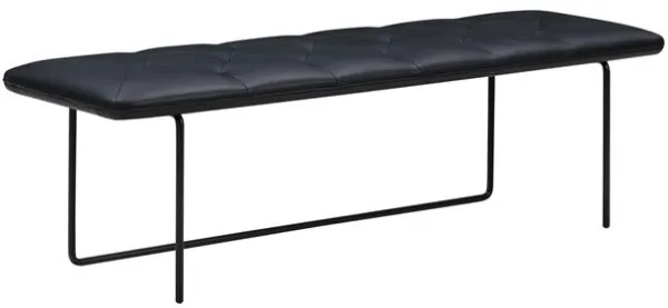 Wendelbo Tip Toe Benk 45x155 Parma Sort