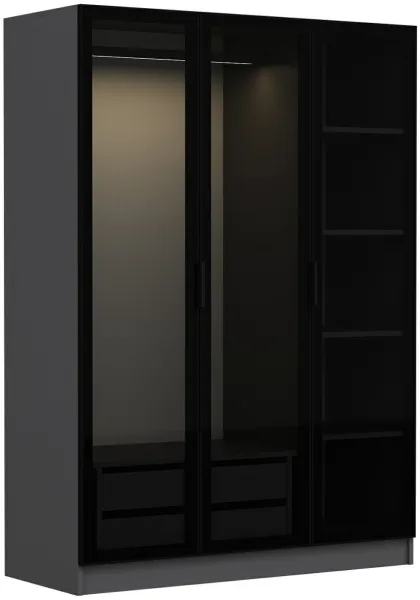 FUNZI LIVING Antrasitt Svart - 2271 Garderobe