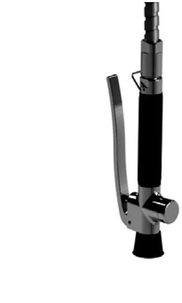 Kriss hånddusj for Euroclean storkjøkkenbatteri enkel 1/2rg