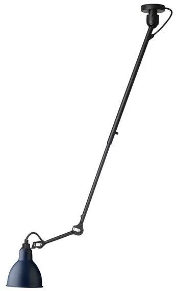 Lampe Gras N302 Taklampe Matt Svart & Matt Blå