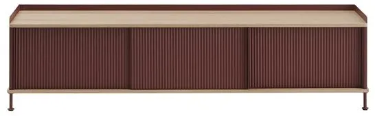 Muuto Enfold Sideboard 186x45 Eik/Deep Red