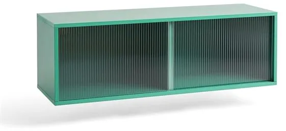 HAY Colour Cabinet hylle med glassdører Medium Mørk Mint