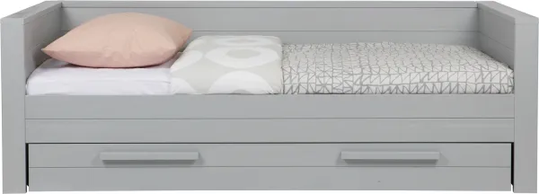 Dennis, Sovesofa, grå, H73x101x219 cm, furu