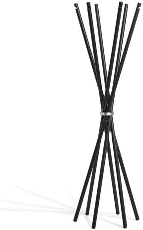 Klesstativ Møbel Copenhagen Coat i svartmalt ask/polert aluminium